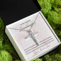 Granddaughter First Communion Gift | Christening, Baptism, Confirmation, Cubic Zrconia Cross Necklace in Gift Box from Grandmother