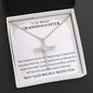 Granddaughter Baptism Necklace Gift | Christening, Baptism, Confirmation, Cubic Zrconia Cross Necklace in Gift Box from Grandmother