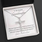 Granddaughter Baptism Necklace Gift | Christening, Baptism, Confirmation, Cubic Zrconia Cross Necklace in Gift Box from Grandmother