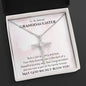 Granddaughter First Communion Gift | Christening, Baptism, Confirmation, Cubic Zrconia Cross Necklace in Gift Box from Grandmother