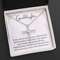 Granddaughter Baptism Necklace Gift | Christening, Baptism, Confirmation, Cubic Zrconia Cross Necklace in Gift Box from Grandmother