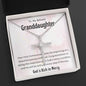 Granddaughter First Communion Gift | Christening, Baptism, Confirmation, Cubic Zrconia Cross Necklace in Gift Box from Grandmother