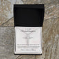 Granddaughter Baptism Necklace Gift | Christening, Baptism, Confirmation, Cubic Zrconia Cross Necklace in Gift Box from Grandmother
