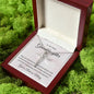 Granddaughter Baptism Necklace Gift | Christening, Baptism, Confirmation, Cubic Zrconia Cross Necklace in Gift Box from Grandmother