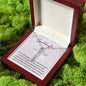 Granddaughter First Communion Gift | Christening, Baptism, Confirmation, Cubic Zrconia Cross Necklace in Gift Box from Grandmother