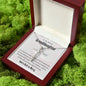 Granddaughter Baptism Necklace Gift | Christening, Baptism, Confirmation, Cubic Zrconia Cross Necklace in Gift Box from Grandmother