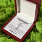 Granddaughter Baptism Necklace Gift | Christening, Baptism, Confirmation, Cubic Zrconia Cross Necklace in Gift Box from Grandmother