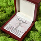 Granddaughter First Communion Gift | Christening, Baptism, Confirmation, Cubic Zrconia Cross Necklace in Gift Box from Grandmother