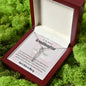 Granddaughter First Communion Gift | Christening, Baptism, Confirmation, Cubic Zrconia Cross Necklace in Gift Box from Grandmother
