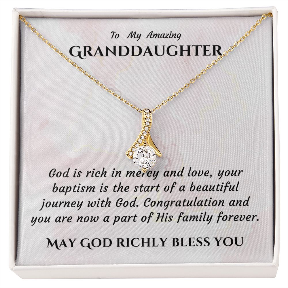 Baptism Gift Girl Present From Grandparents | Granddaughter Christening Gift | Christening Gift Present for Granddaughter