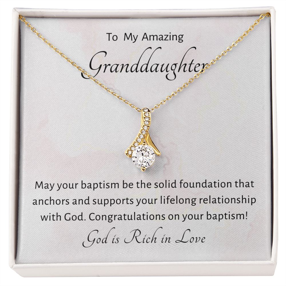 Baptism Gift Girl Present From Grandparents | Granddaughter Christening Gift | Christening Gift Present for Granddaughter