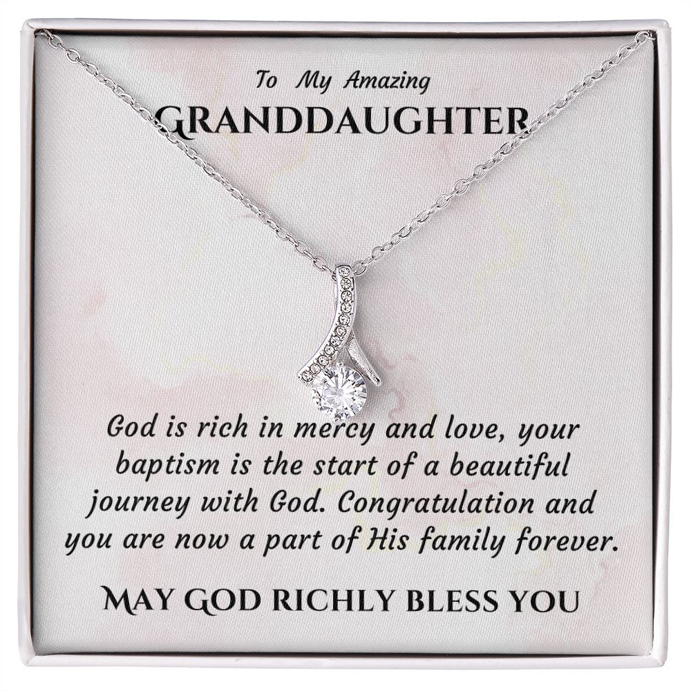 Baptism Gift Girl Present From Grandparents | Granddaughter Christening Gift | Christening Gift Present for Granddaughter