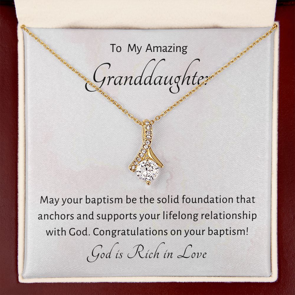 Baptism Gift Girl Present From Grandparents | Granddaughter Christening Gift | Christening Gift Present for Granddaughter