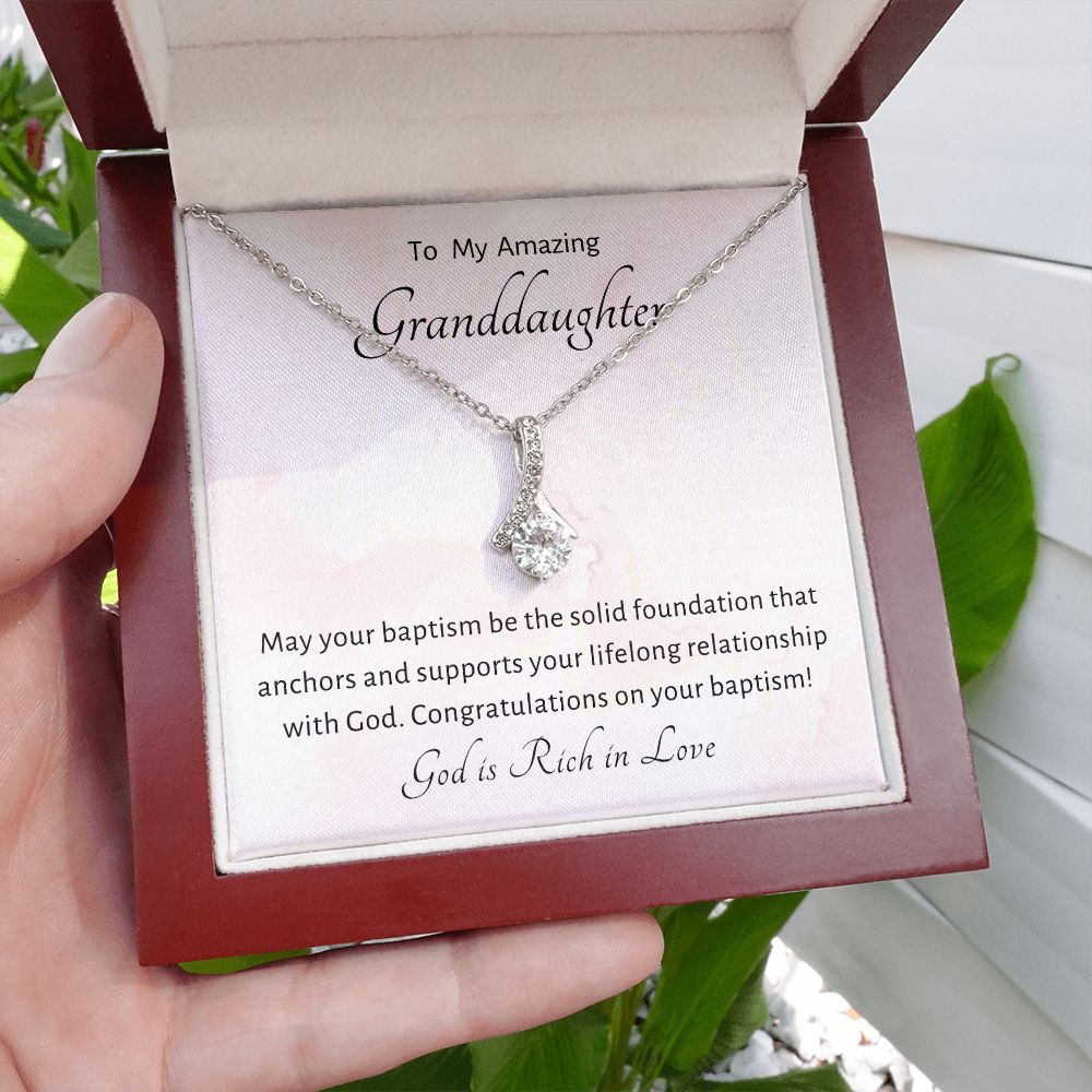 Baptism Gift Girl Present From Grandparents | Granddaughter Christening Gift | Christening Gift Present for Granddaughter