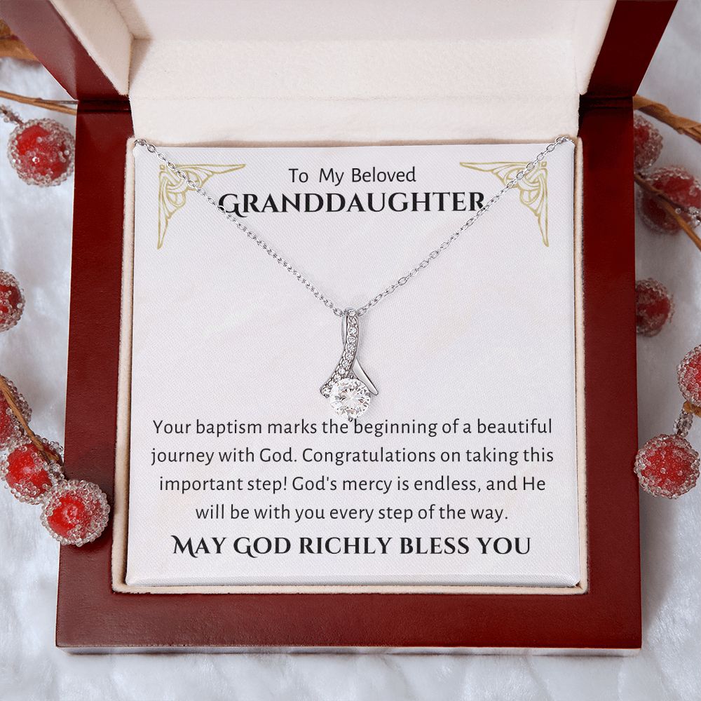 Baptism Gift Girl Present From Grandparents | Granddaughter Christening Gift | Christening Gift Present for Granddaughter
