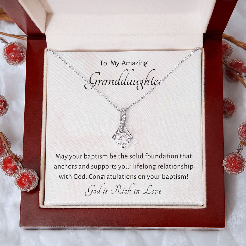 Baptism Gift Girl Present From Grandparents | Granddaughter Christening Gift | Christening Gift Present for Granddaughter