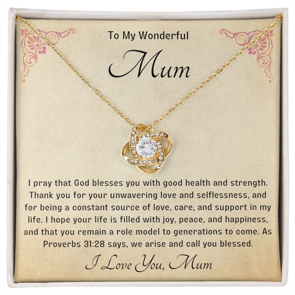 Bless my Mum Knot Necklace