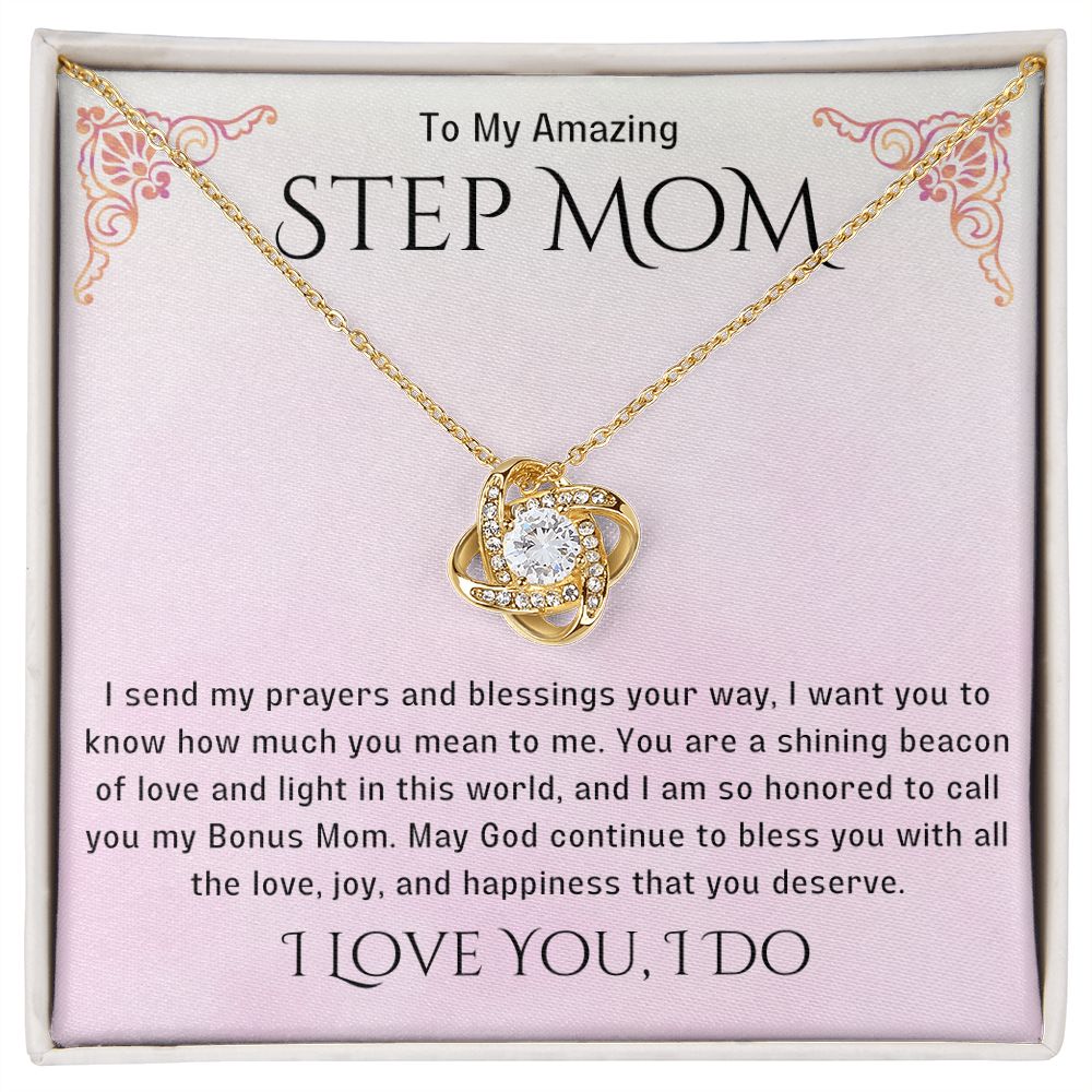 Stepmother Necklace | Present Meaningful Jewelry from Step Daughter to Unbiological Mom, Second Mother, Adopted Mom, Gifts to Get My Mom