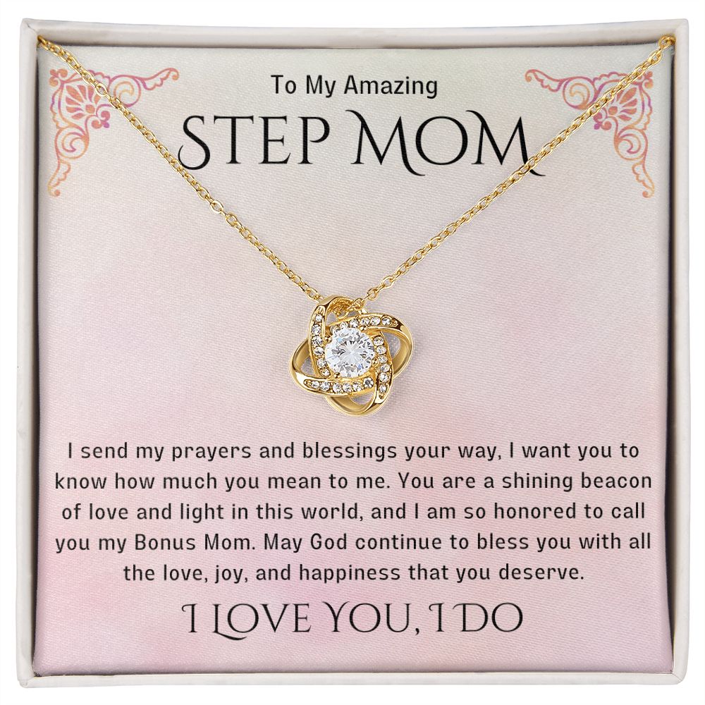 Stepmother Necklace | Present Meaningful Jewelry from Step Daughter to Unbiological Mom, Second Mother, Adopted Mom, Gifts to Get My Mom