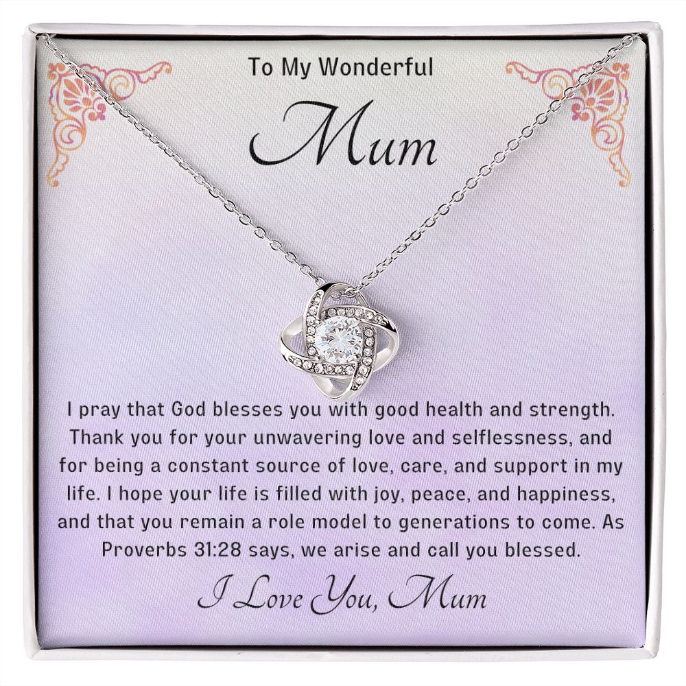 Bless my Mum Knot Necklace