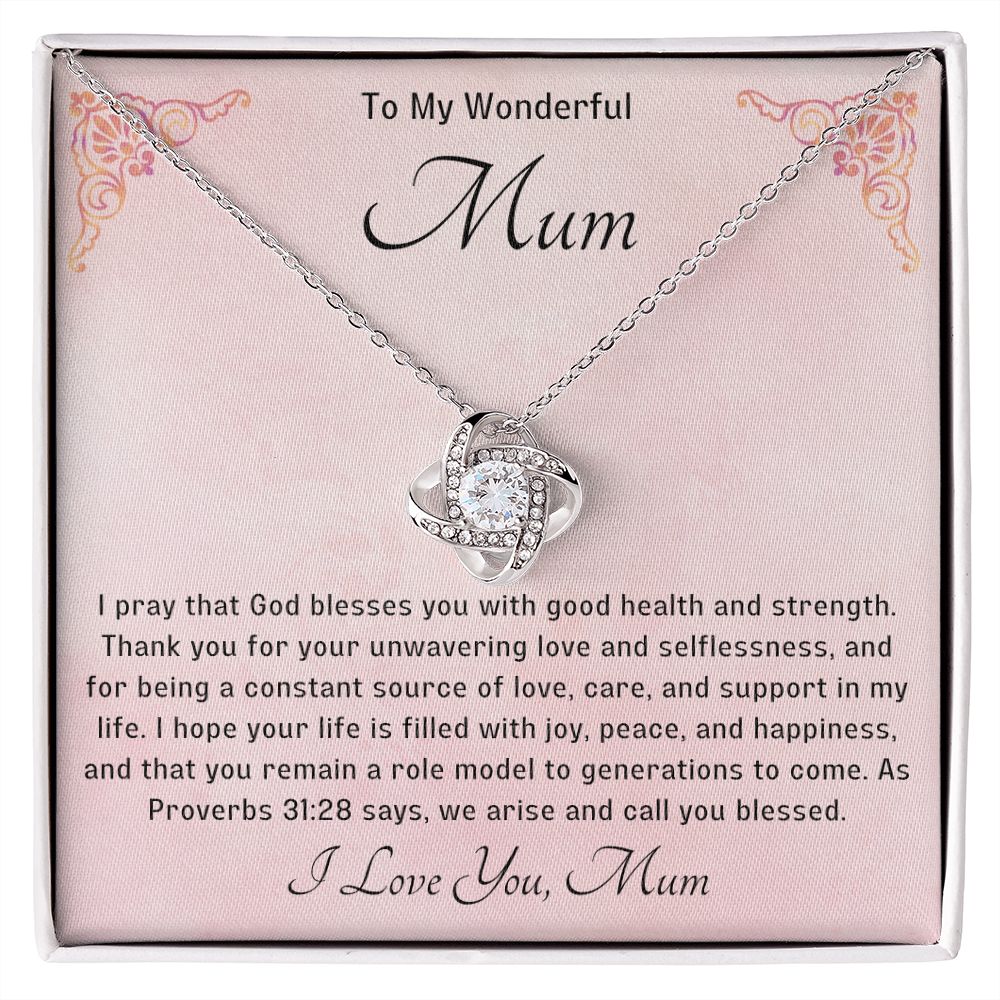 Bless my Mum Knot Necklace