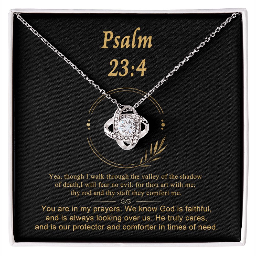 Psalm 23 Encouraging Her | Bible Verse Pendant | Christian Necklaces | Christian Jewelry For Women | Religious Gift For Her | Scripture Necklace