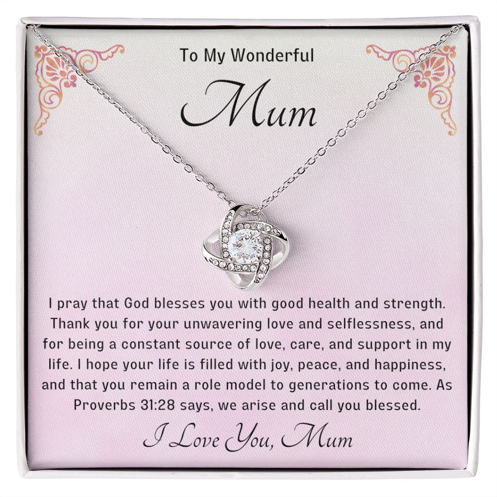 Bless my Mum Knot Necklace