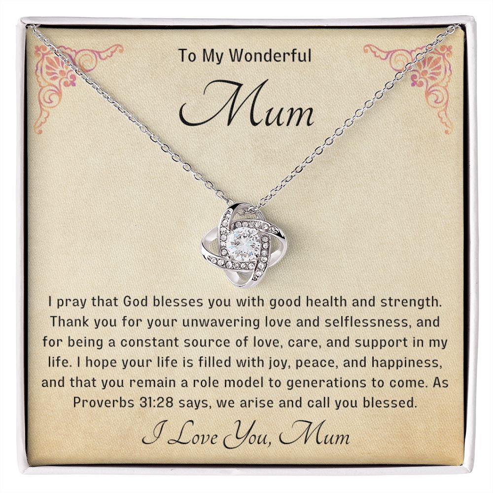 Bless my Mum Knot Necklace