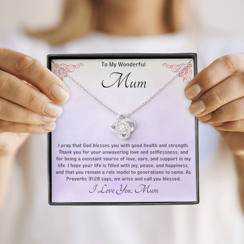 Bless my Mum Knot Necklace
