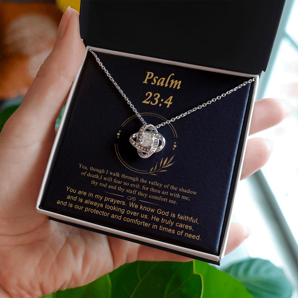 Psalm 23 Encouraging Her | Bible Verse Pendant | Christian Necklaces | Christian Jewelry For Women | Religious Gift For Her | Scripture Necklace