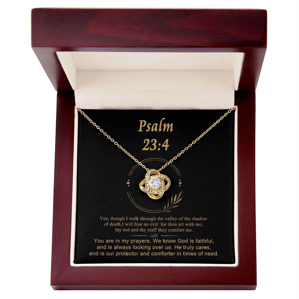 Psalm 23 Encouraging Her | Bible Verse Pendant | Christian Necklaces | Christian Jewelry For Women | Religious Gift For Her | Scripture Necklace