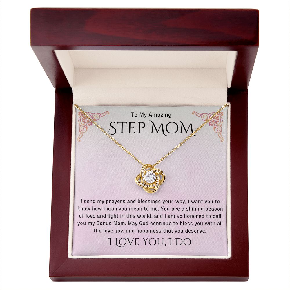 Stepmother Necklace | Present Meaningful Jewelry from Step Daughter to Unbiological Mom, Second Mother, Adopted Mom, Gifts to Get My Mom