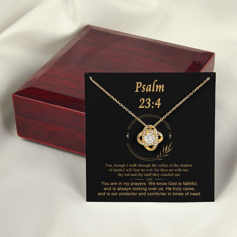 Psalm 23 Encouraging Her | Bible Verse Pendant | Christian Necklaces | Christian Jewelry For Women | Religious Gift For Her | Scripture Necklace
