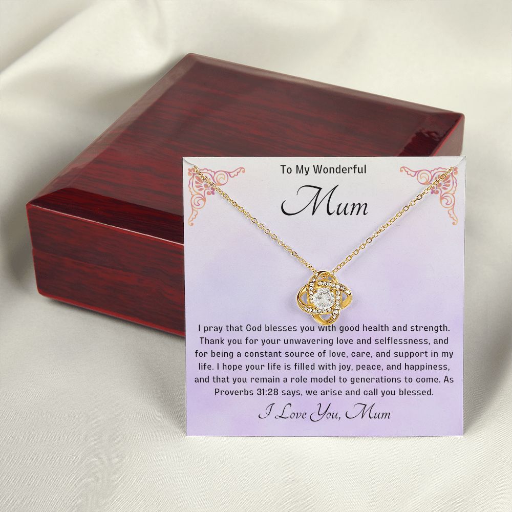 Bless my Mum Knot Necklace