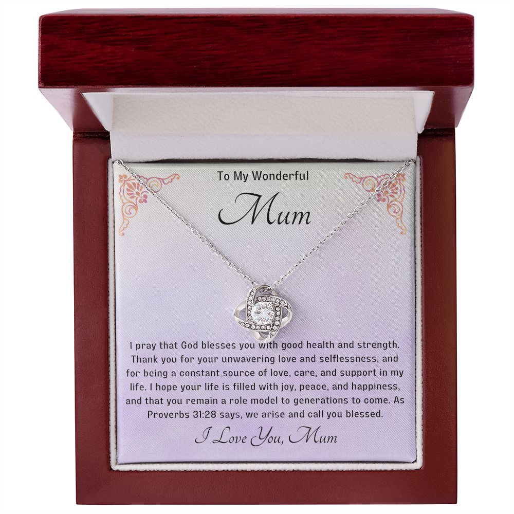 Bless my Mum Knot Necklace