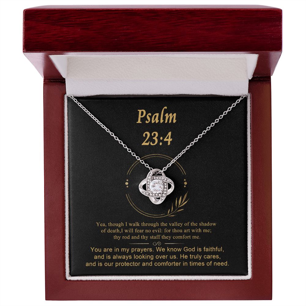 Psalm 23 Encouraging Her | Bible Verse Pendant | Christian Necklaces | Christian Jewelry For Women | Religious Gift For Her | Scripture Necklace