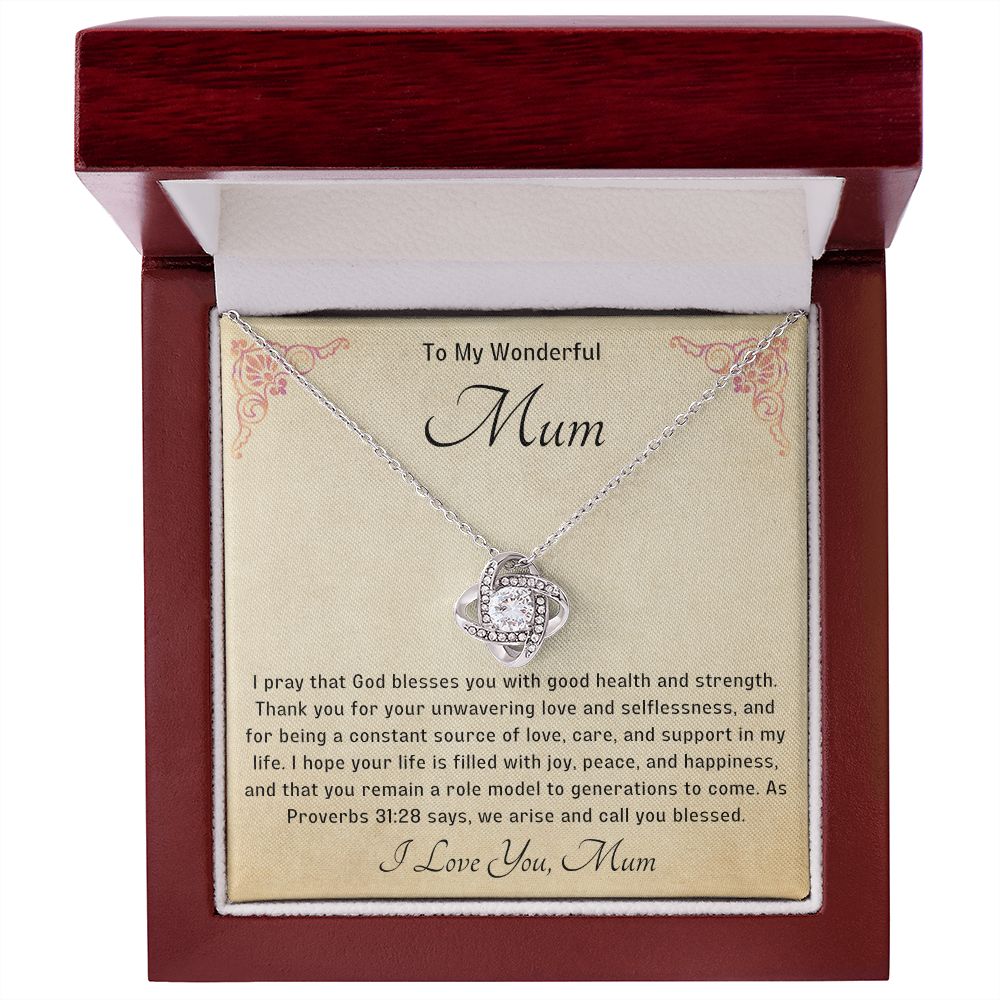 Bless my Mum Knot Necklace