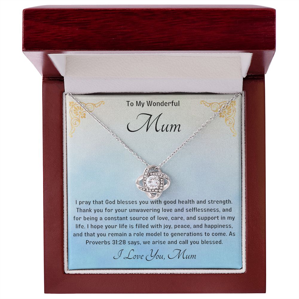 Bless my Mum Knot Necklace