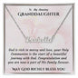 Granddaughter First Communion Gift | Confirmation Gift Present for Granddaughter | Holy Confirmation Gift Girl Present From Grandparents