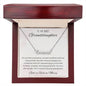 2 Personalized Name Necklace with Message Card