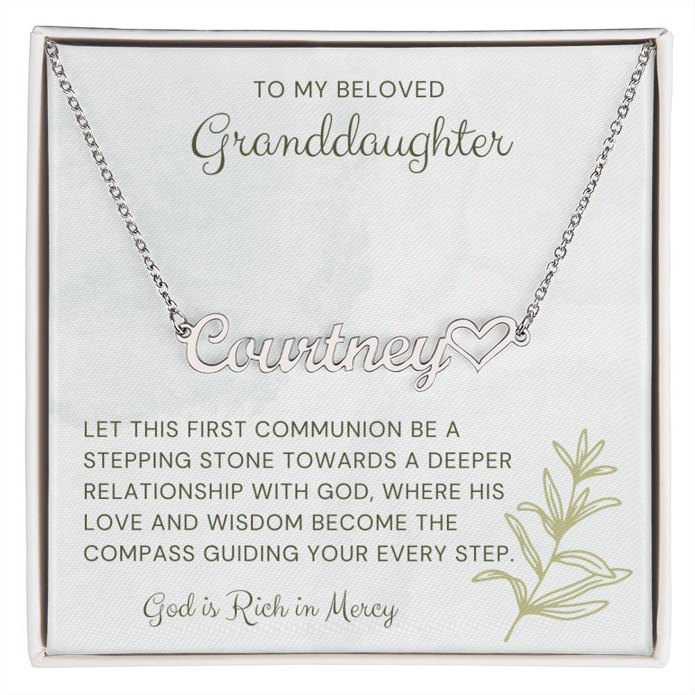 16 Heart Name Necklace
