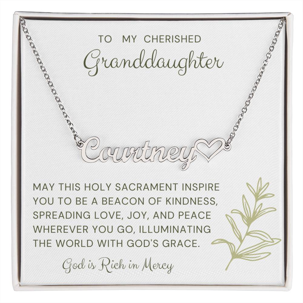 15 Heart Name Necklace
