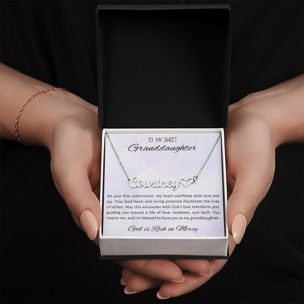 4 Heart Name Necklace