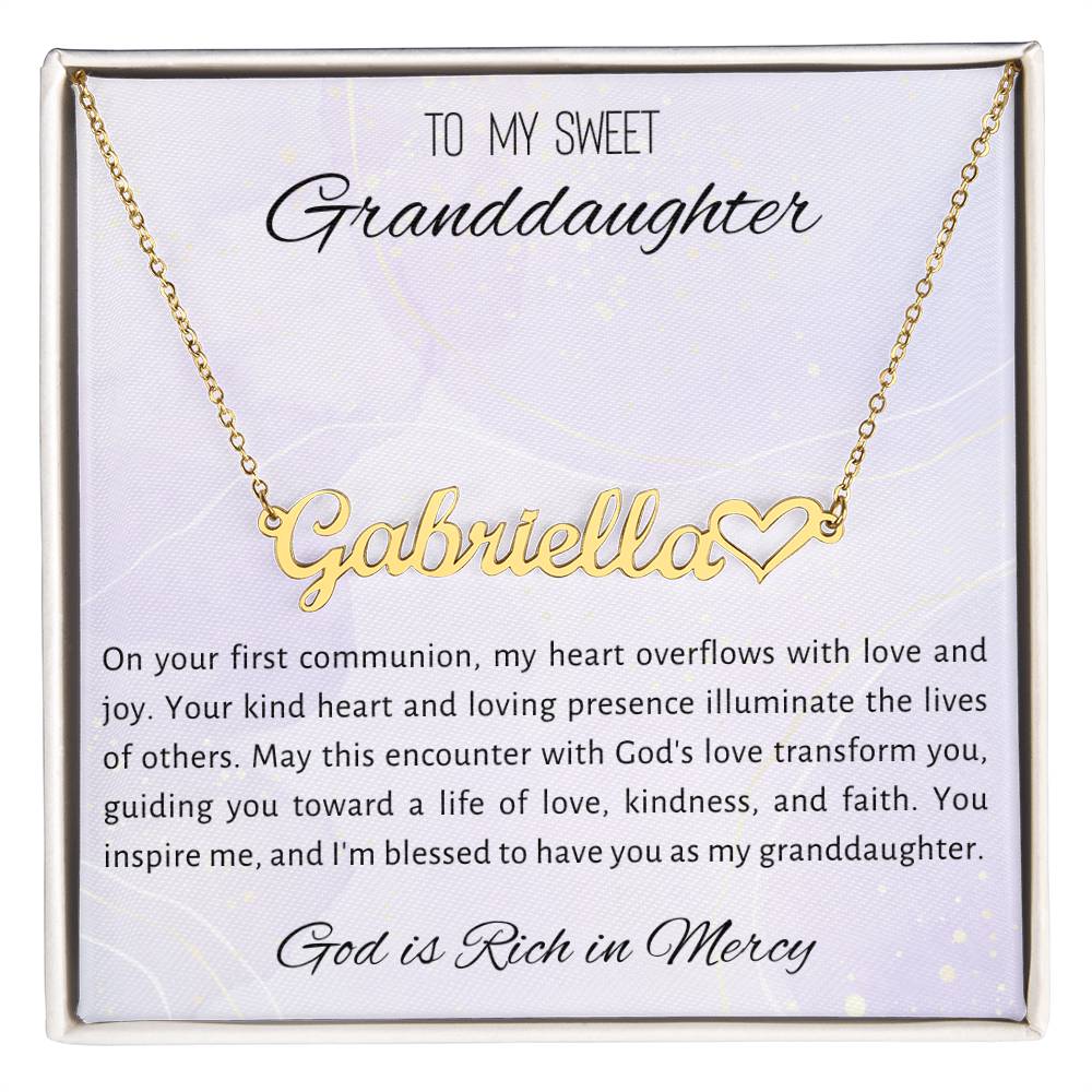 4 Heart Name Necklace