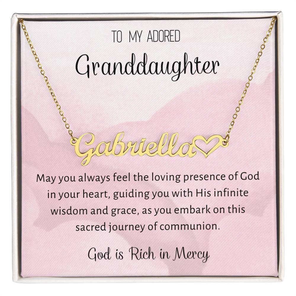 13 Heart Name Necklace