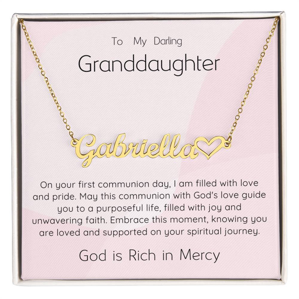 10 Heart Name Necklace