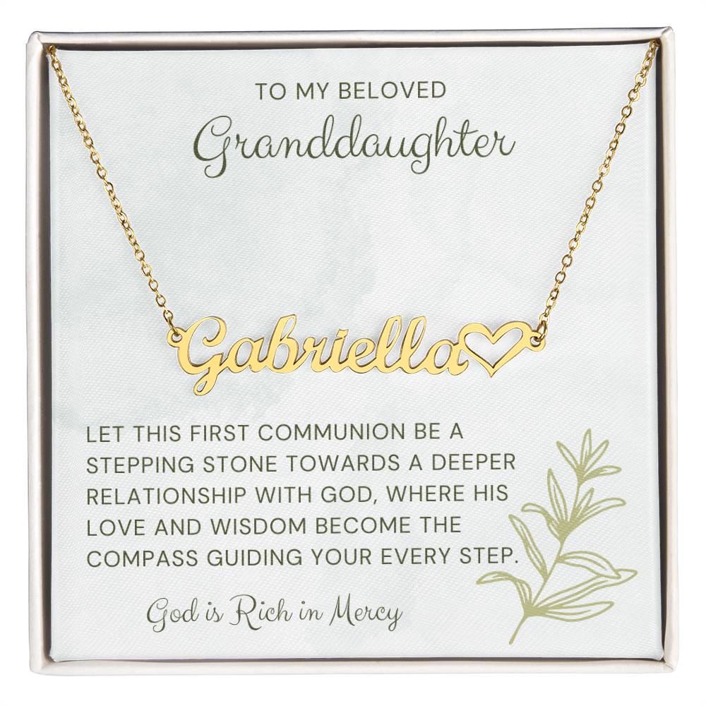 16 Heart Name Necklace