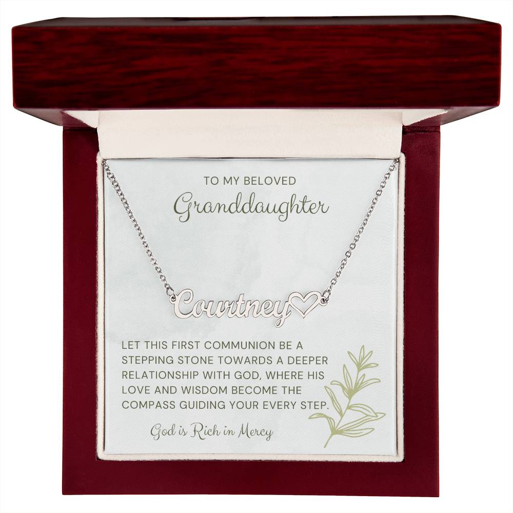 16 Heart Name Necklace