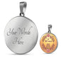 BE NOT AFRAID JUST BELIEVE (Round Pendant Necklace)