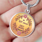 BE NOT AFRAID JUST BELIEVE (Round Pendant Necklace)